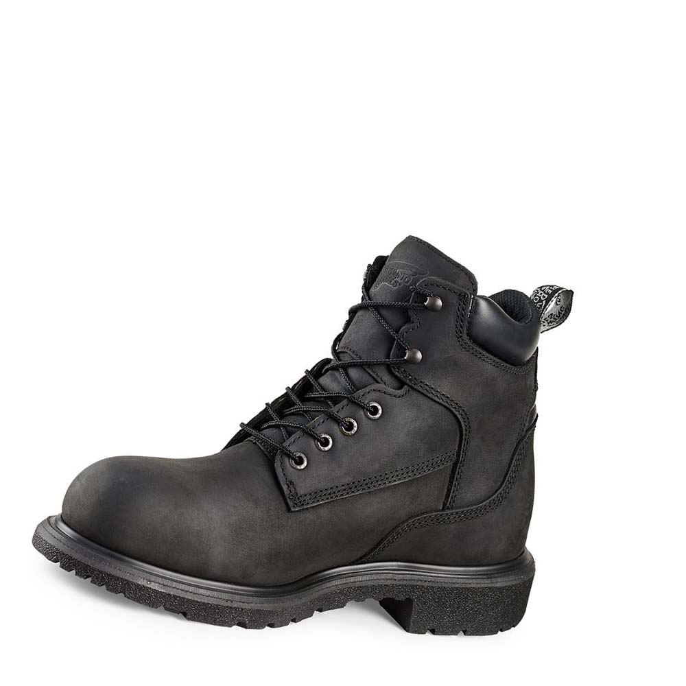 Red Wing DynaForce® 6-inch Safety Toe Men's Waterproof Boots Black | ZA 376QMA